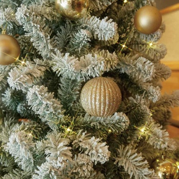 冬装飾 ウッドポットクリスマスツリーセット スノー - ストア・エキスプレス