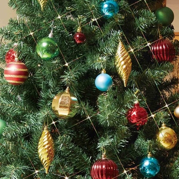 冬装飾 ウッドポットクリスマスツリーセット レッド ストア・エキスプレス