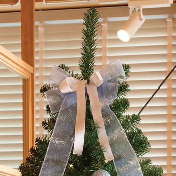 冬装飾 ウッドポットクリスマスツリーセット アイスブルー - ストア・エキスプレス