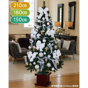 冬装飾 ウッドポットクリスマスツリーセット ホワイト ストア・エキスプレス