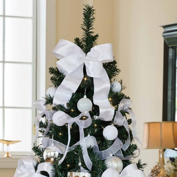 冬装飾 ウッドポットクリスマスツリーセット ホワイト ストア・エキスプレス