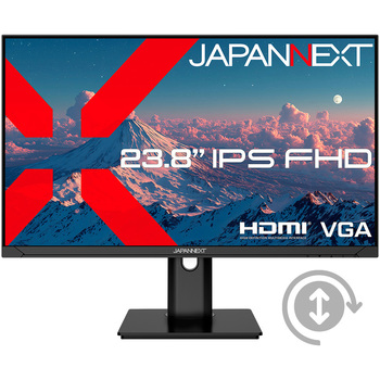 23.8型/1920×1080/HDMI×1、VGA×1/ブラック/スピーカー有/2年保証 JAPANNEXT
