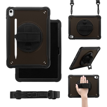 SSK-ITM2205BK iPad 11�C���` (A16)/iPad 10.9�C���` (��10����) �c���X�^���h�\ 360�x��]�z�[�� �ϏՌ��P�[�X �u���b�N �������߂��\�ȃn���h�� Smart Stock 66396937