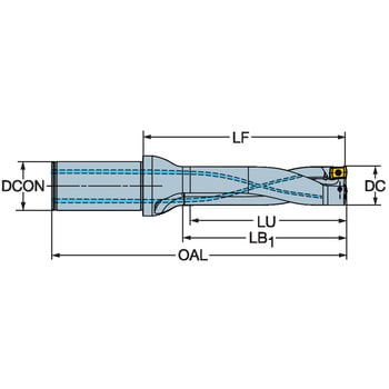 DS20-D5600L50-05 刃先交換式ドリル CoroDrill DS20 加工深さ5×DC用 1本 サンドビック 【通販モノタロウ】