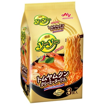 YumYum トムヤムクンクリーミーヌードル3食 味の素