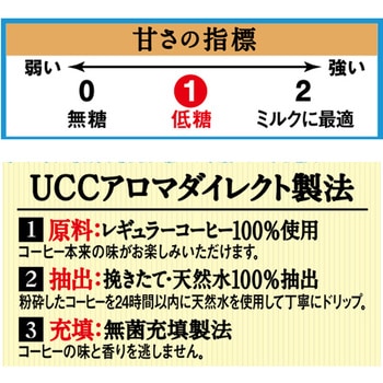 職人の珈琲 低糖 PET - UCC(上島珈琲)