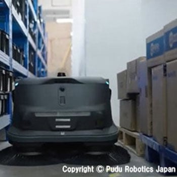 倉庫・工場等業務用 AI搭載清掃ロボットMT1 バッテリーステーション付き フジテックス