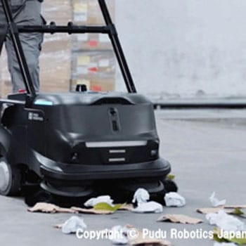 倉庫・工場等業務用 AI搭載清掃ロボットMT1 バッテリーステーション付き フジテックス