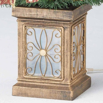 冬装飾 クリスマス用品 ポットライトツリー レッド 高さ210cm ストア・エキスプレス