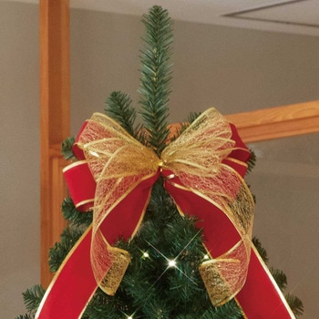 冬装飾 クリスマス用品 ラグジュアリーツリーセット レッドゴールド 高さ240cm ストア・エキスプレス