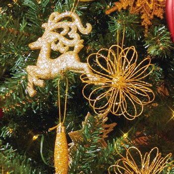 冬装飾 クリスマス用品 ゴージャスツリーセット ゴールド 高さ210cm - ストア・エキスプレス