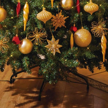 冬装飾 クリスマス用品 ゴージャスツリーセット ゴールド 高さ210cm - ストア・エキスプレス