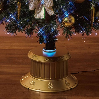 冬装飾 クリスマス用品 デコレーションファイバーツリーセット 高さ240cm ゴールド ストア・エキスプレス