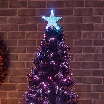 冬装飾 クリスマス用品 ブラックファイバーツリー 高さ180cm ストア・エキスプレス