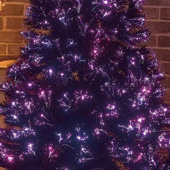 冬装飾 クリスマス用品 ブラックファイバーツリー 高さ180cm ストア・エキスプレス