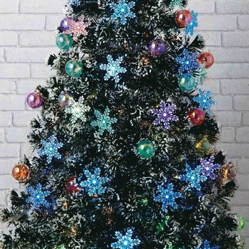 冬装飾 クリスマス用品 スノーチップスノーファイバーツリー 高さ210cm - ストア・エキスプレス