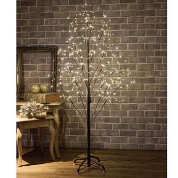 冬装飾 クリスマス用品 LEDブラックブランチツリー ストア・エキスプレス