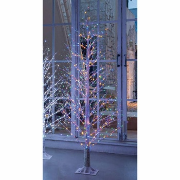 冬装飾 クリスマス用品 ブランチツリー リモコン付き 高さ180cm ストア・エキスプレス