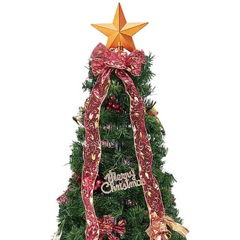 冬装飾 クリスマス用品 ポップアップツリー レッド 高さ90cm ストア・エキスプレス