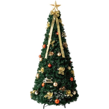 冬装飾 クリスマス用品 ポップアップツリー ゴールド 高さ175cm ストア・エキスプレス