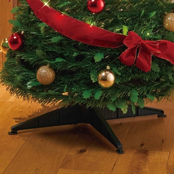 冬装飾 クリスマス用品 ライト付きポップアップツリー レッド 高さ180cm ストア・エキスプレス