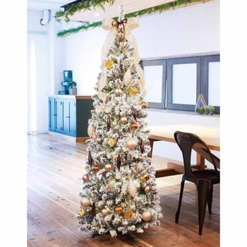 冬装飾 クリスマス用品 ポップアップツリー スノー 高さ180cm ストア・エキスプレス