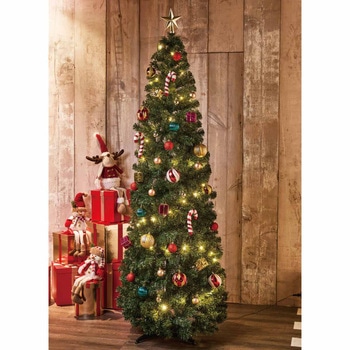 冬装飾 クリスマス用品 ポップアップツリーセット ポップ 高さ180cm ストア・エキスプレス