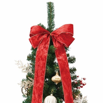 冬装飾 クリスマス用品 ポップアップツリー レッド 高さ150cm ストア・エキスプレス