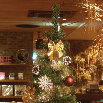 冬装飾 スタンダードクリスマスツリーセット ゴールド ストア・エキスプレス