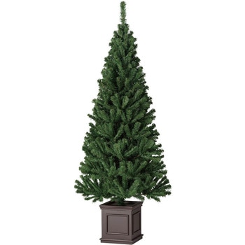 冬装飾 スクエアベースクリスマスツリー スリム ストア・エキスプレス