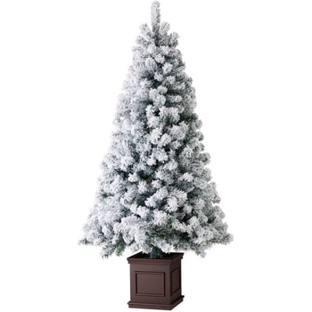 冬装飾 スクエアベースクリスマスツリー スノー ストア・エキスプレス