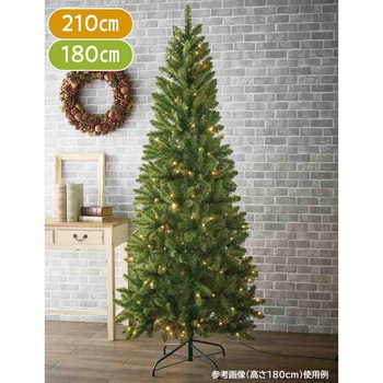 冬装飾 ナチュラルクリスマスツリー LEDライト付き ストア・エキスプレス