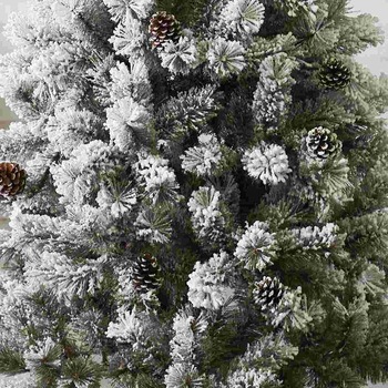 冬装飾 ブラシブランチ クリスマスツリースリムスノー - ストア・エキスプレス