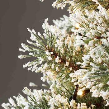 冬装飾 ヌードブラシ クリスマスツリー LEDライト付き ストア・エキスプレス