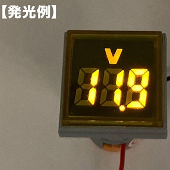 DC4-100V LEDデジタル電圧計 FXB16-22シリーズ アズワン
