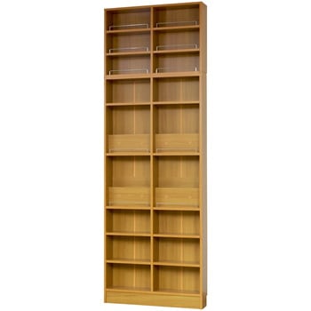 見せる収納 薄型本棚 ワイドタイプ 上置き突っ張り Memoria(メモリア)