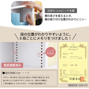 見せる収納 本棚 ワイドタイプ 上置き突っ張り  a4収納対応 Memoria(メモリア)