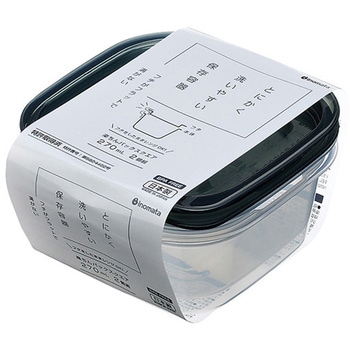 楽ちんスクエア270ml2PC クリアーブラック 1セット 2個入 イノマタ化学