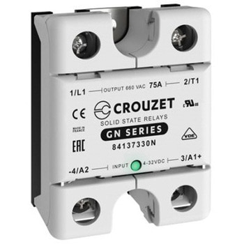 ソリッドステートリレー 最大負荷電流：75 A 最大負荷電圧：660 Vrms パネルマウント CROUZET