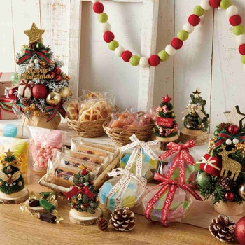 冬装飾 クリスマス用品 卓上ミニクリスマスツリー 高さ11cm ストア・エキスプレス