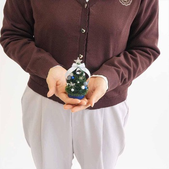 冬装飾 クリスマス用品 卓上ミニクリスマスツリー 高さ11cm ストア・エキスプレス