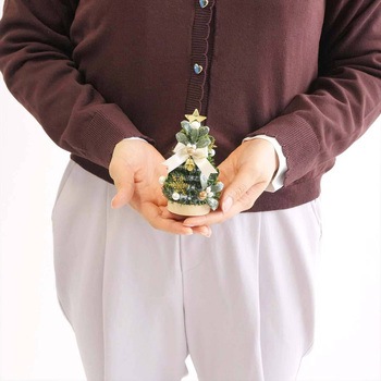 冬装飾 クリスマス用品 卓上ミニクリスマスツリー 高さ11cm ストア・エキスプレス