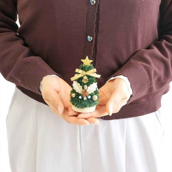 冬装飾 クリスマス用品 卓上ミニクリスマスツリー 高さ11cm ストア・エキスプレス