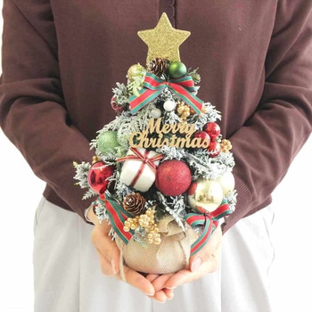 冬装飾 クリスマス用品 卓上ミニツリー ストア・エキスプレス