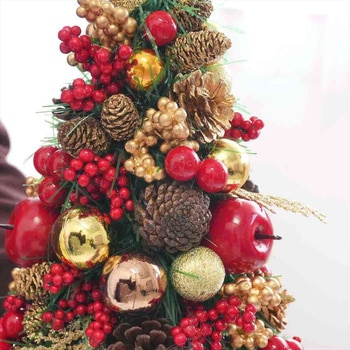 冬装飾 クリスマス用品 ミックス卓上ミニツリー 高さ30cm ストア・エキスプレス