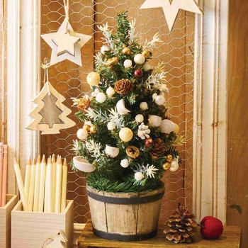 冬装飾 クリスマス用品 卓上ミニツリー 高さ33cm ストア・エキスプレス