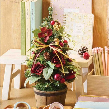 冬装飾 クリスマス用品 卓上ミニツリー 高さ33cm ストア・エキスプレス