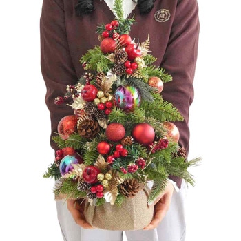 冬装飾 クリスマス用品 デコレーション卓上ミニツリー 高さ50cm ストア・エキスプレス