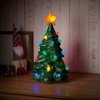 冬装飾 クリスマス用品 LED回転クリスマスツリー 高さ60cm ストア・エキスプレス