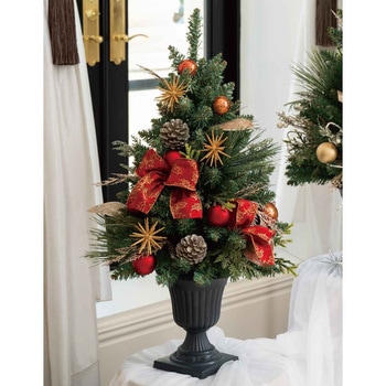 冬装飾 クリスマス用品 クラシックポットクリスマスツリー 高さ75cm ストア・エキスプレス